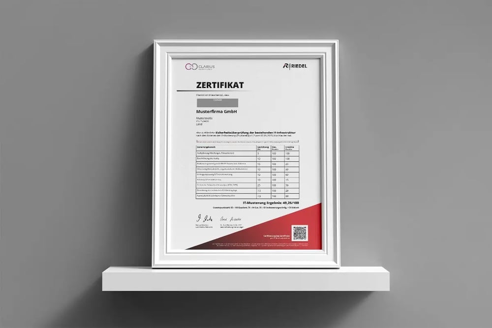 Certificate - IT sampling